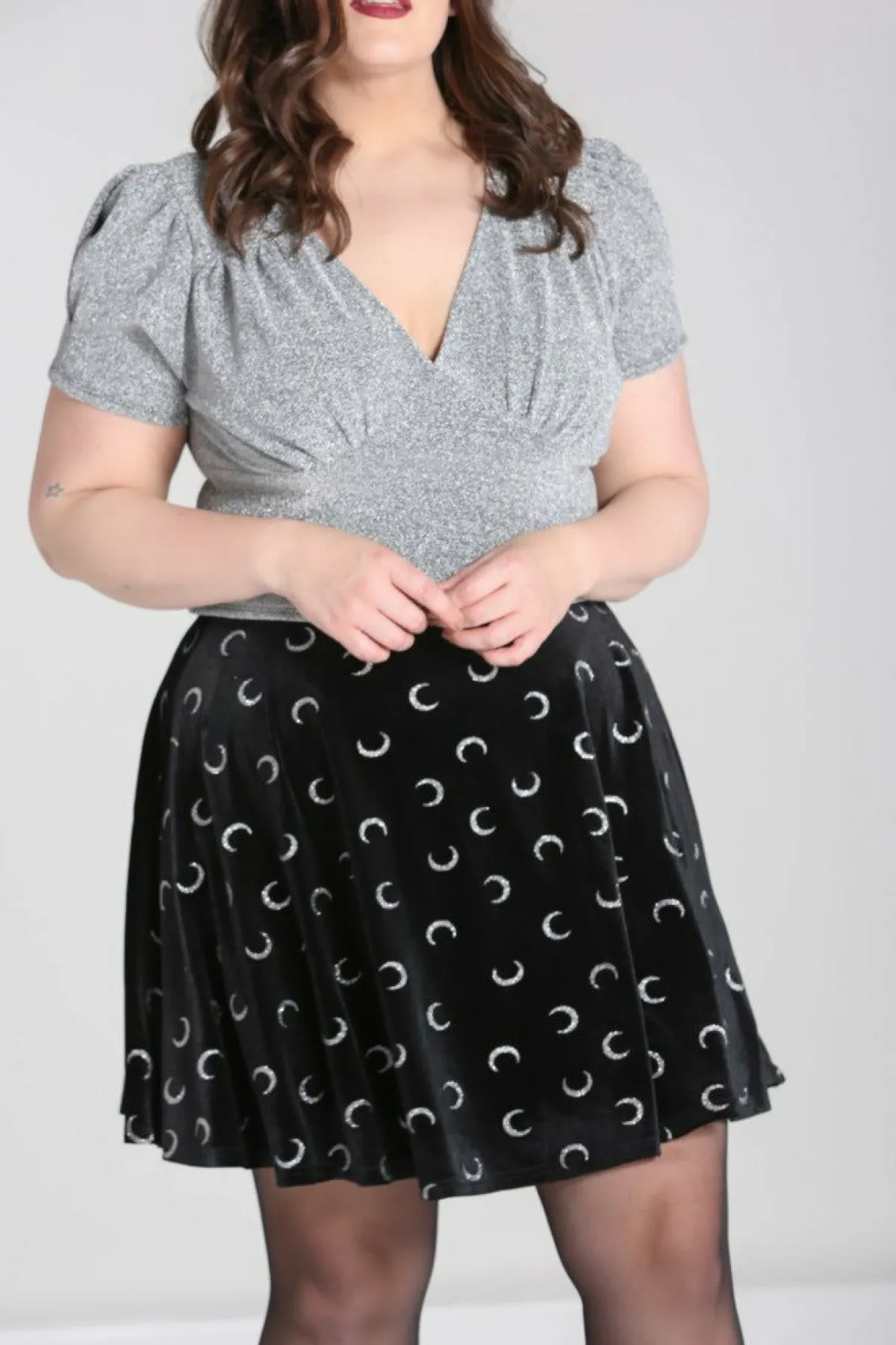 Women Hell Bunny Mini Skirts<Misty Moon Skirt