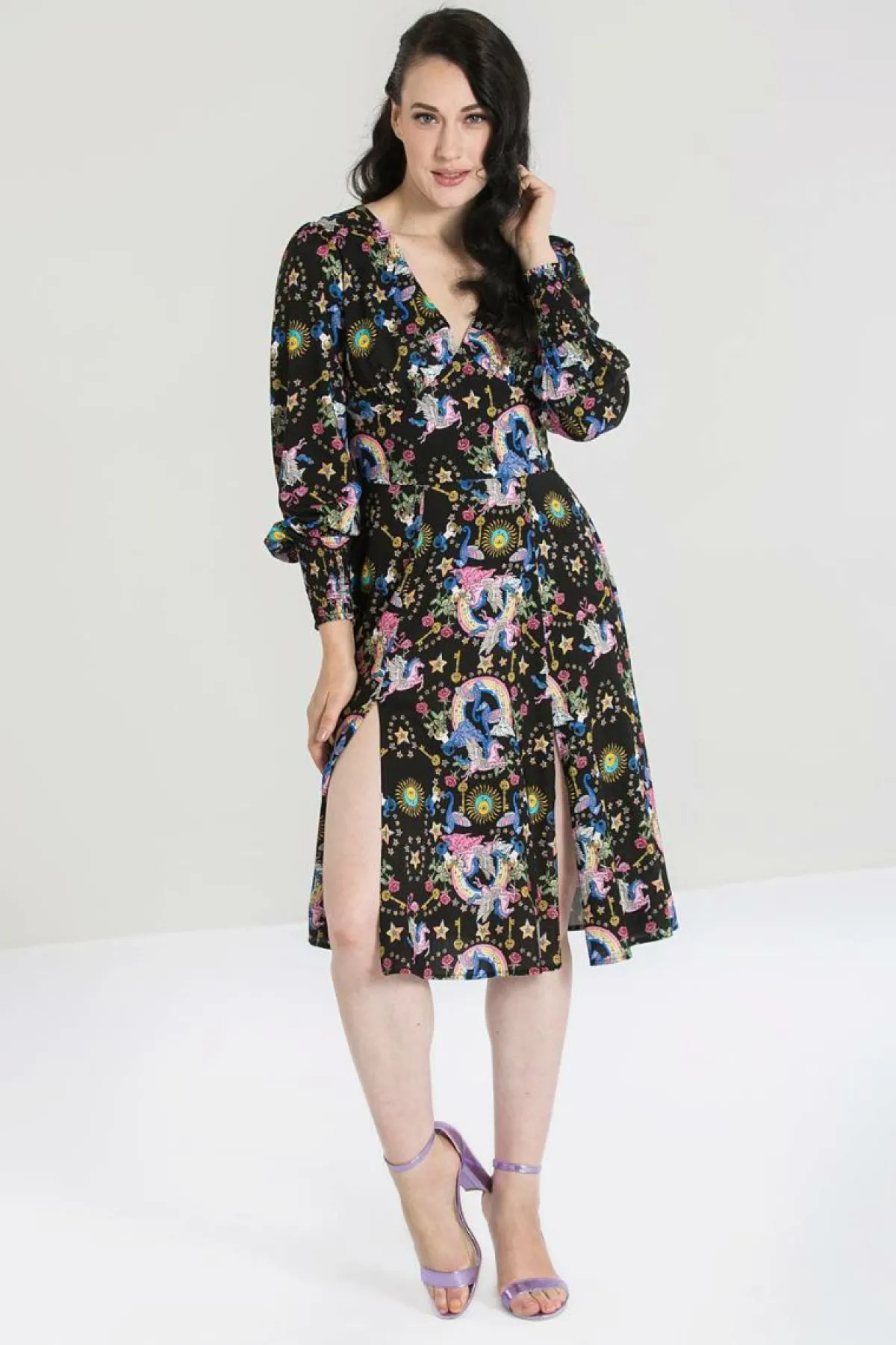Women Hell Bunny Knee Dresses<Moondance Mid Dress