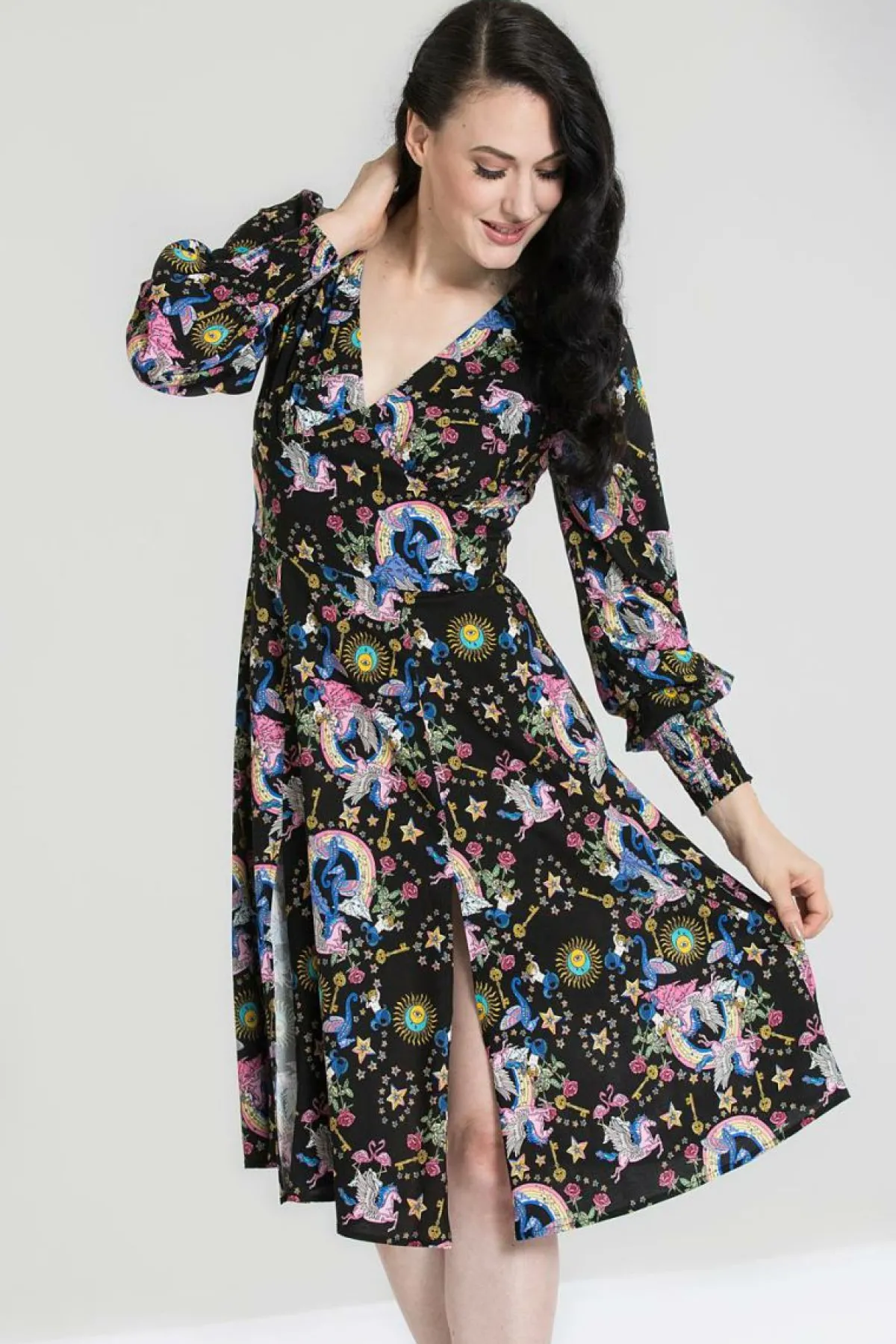 Women Hell Bunny Knee Dresses<Moondance Mid Dress