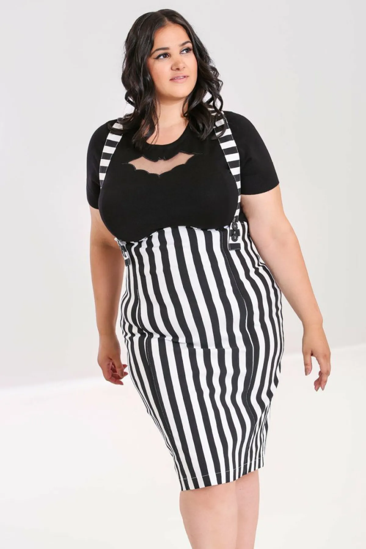 Women Hell Bunny Knee Skirts<Otho Pinafore Skirt