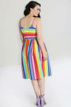 Women Hell Bunny Midi Dresses<Over The Rainbow 50'S Dress