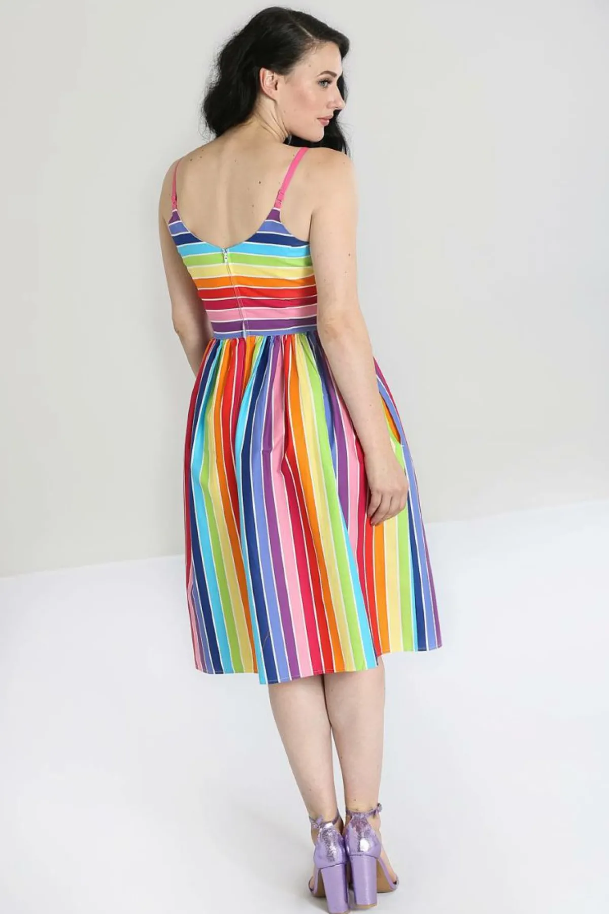 Women Hell Bunny Midi Dresses<Over The Rainbow 50'S Dress