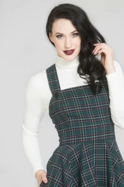 Women Hell Bunny Knee Dresses<Peebles Pinafore Dress