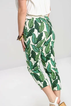 Women Hell Bunny Trousers<Rainforest Cigarette Trousers