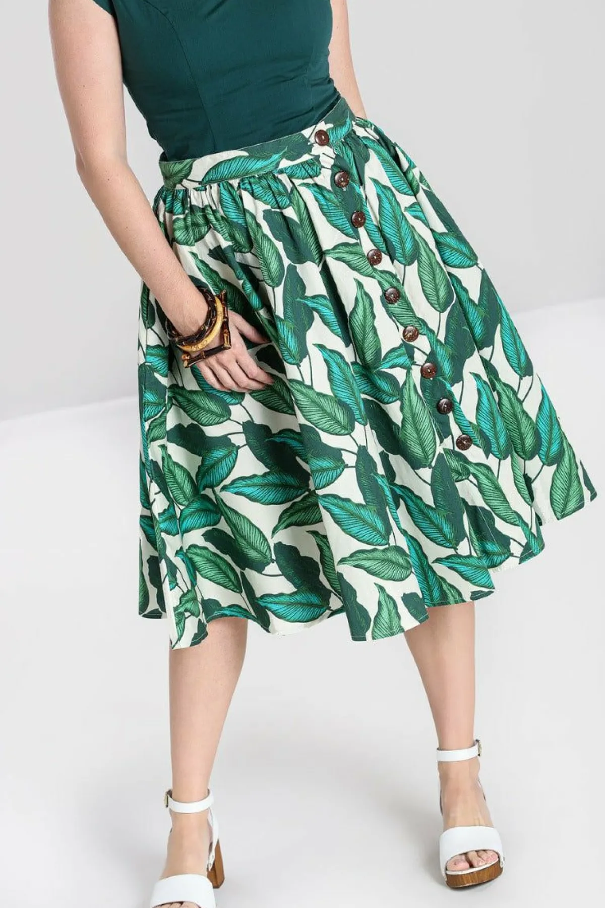 Women Hell Bunny Midi Skirts<Rainforest 50'S Skirt
