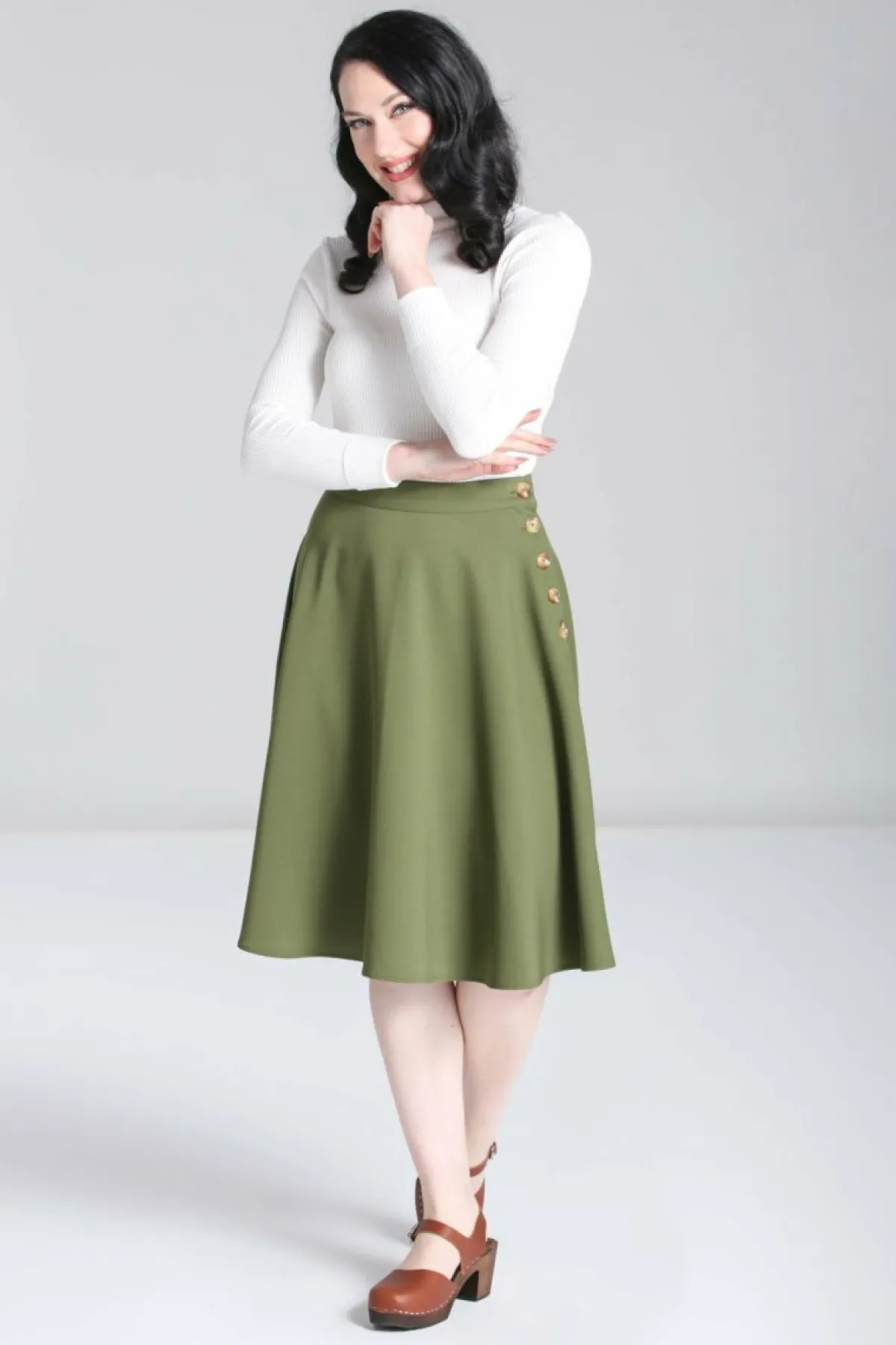 Women Hell Bunny Knee Skirts<Ravenwood Skirt Plus