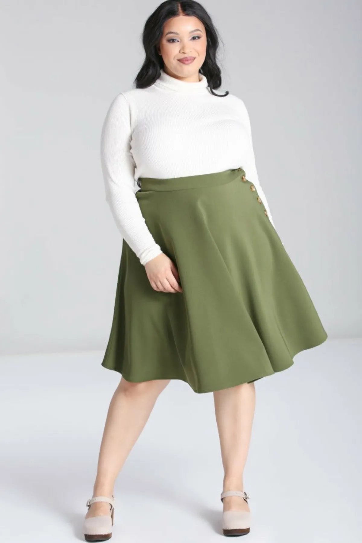 Women Hell Bunny Knee Skirts<Ravenwood Skirt Plus
