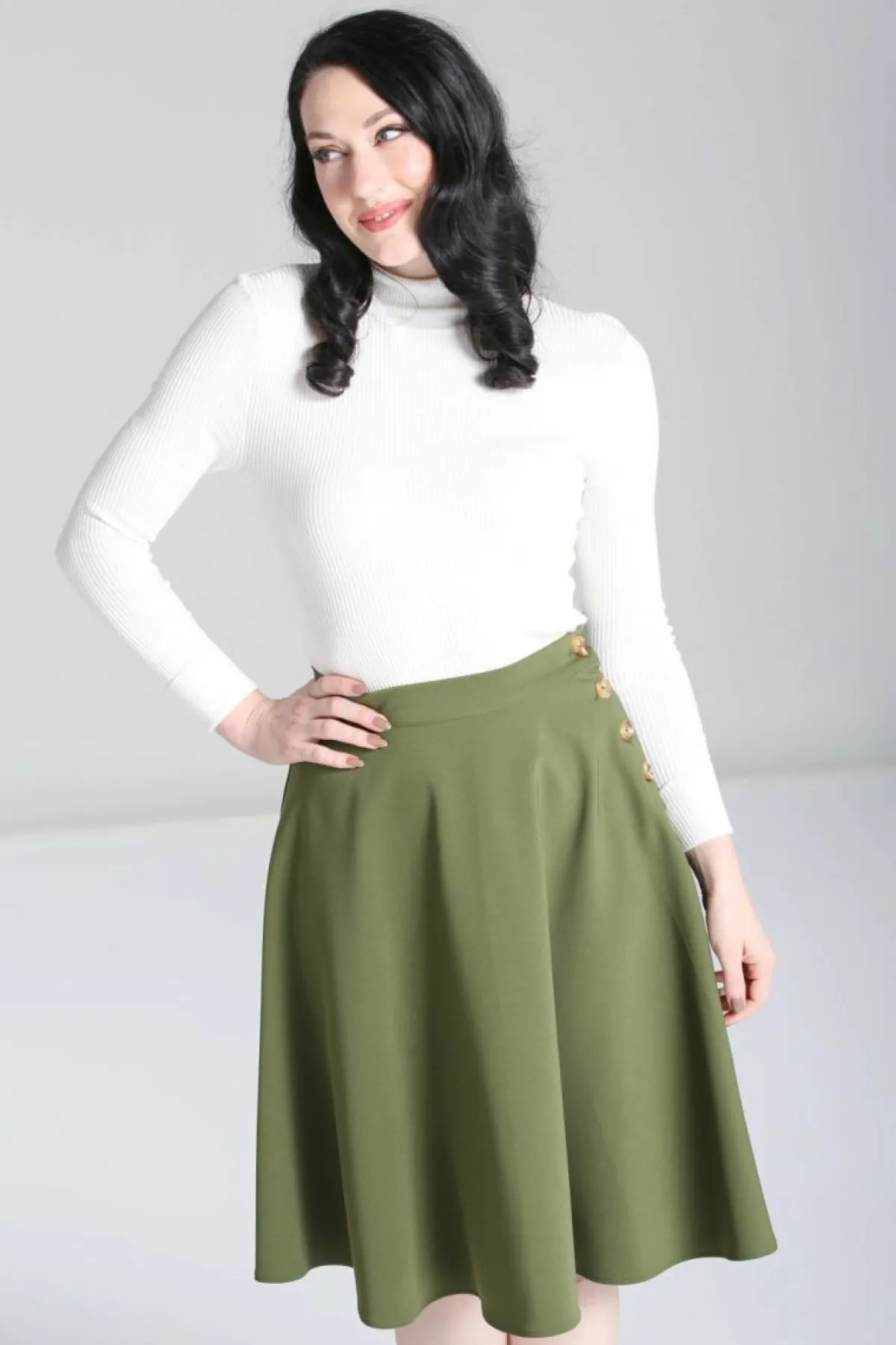Women Hell Bunny Knee Skirts<Ravenwood Skirt Plus