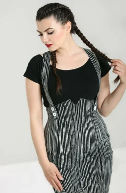 Women Hell Bunny Knee Skirts<Regan Pinafore Skirt