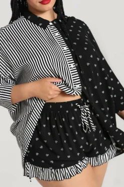 Women Hell Bunny Loungewear<Ribcage Oversized Shirt