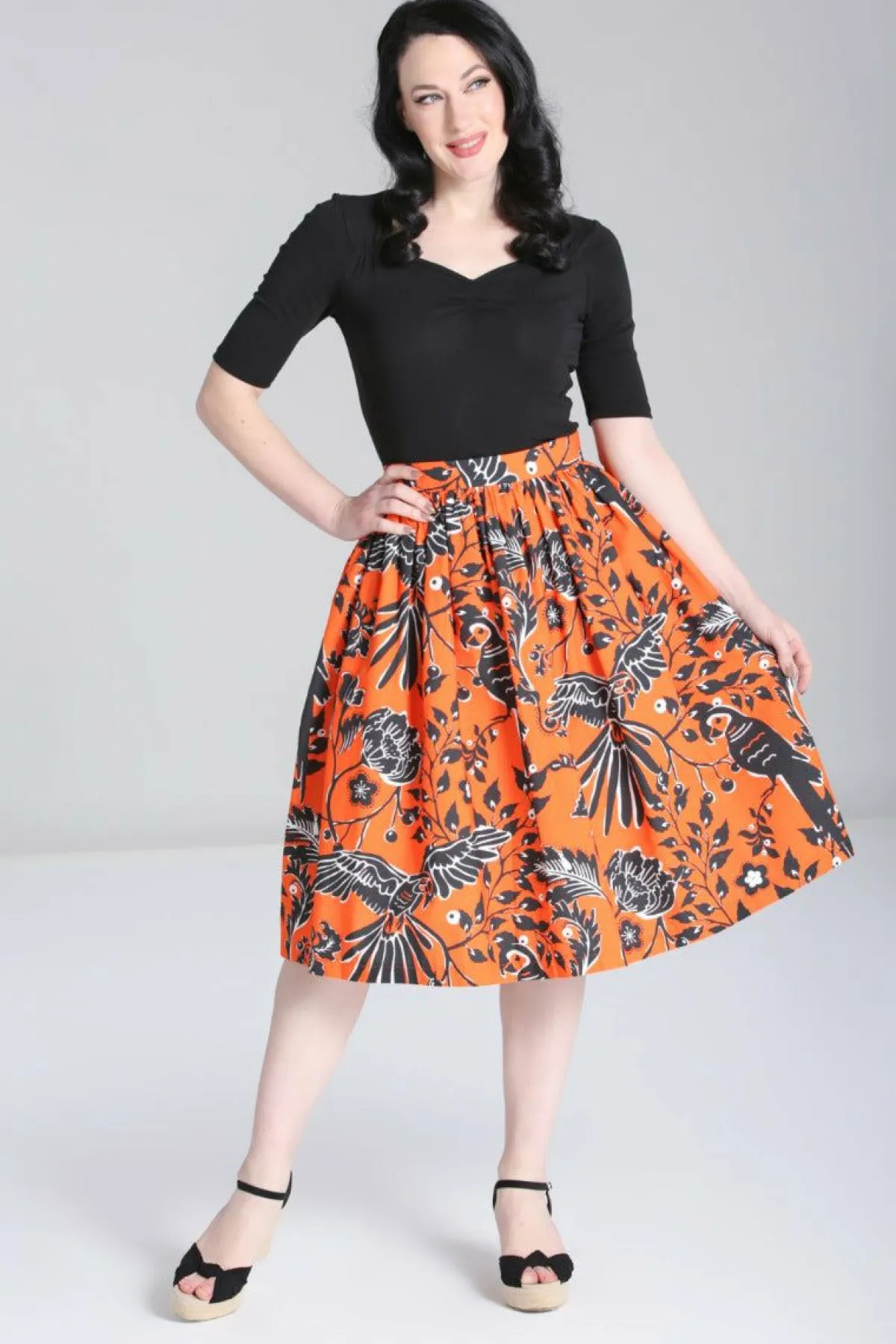 Women Hell Bunny Midi Skirts<Rio Skirt