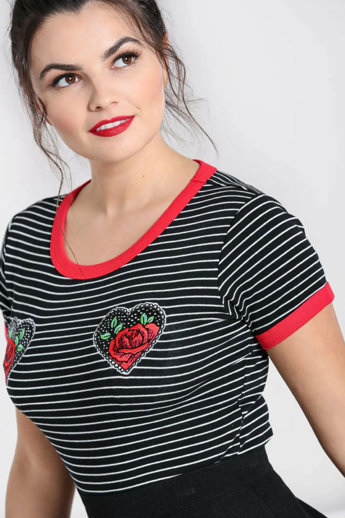 Women Hell Bunny Knitted Tops<Rose Heart Top