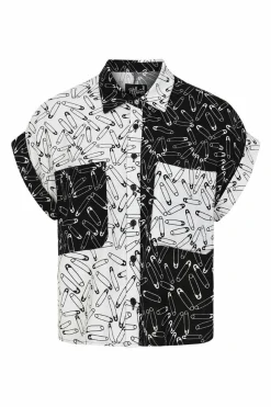 Women Hell Bunny Shirts<Safety Pin Shirt