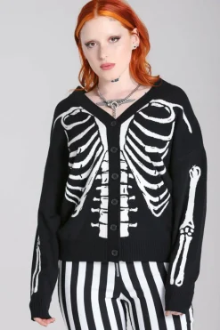 Women Hell Bunny Cardigans<Skeleton Cardigan