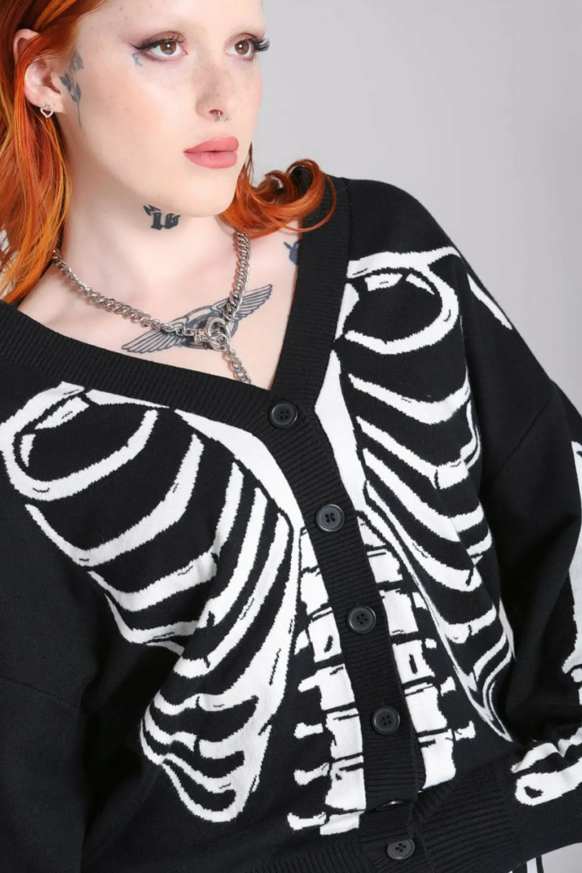 Women Hell Bunny Cardigans<Skeleton Cardigan