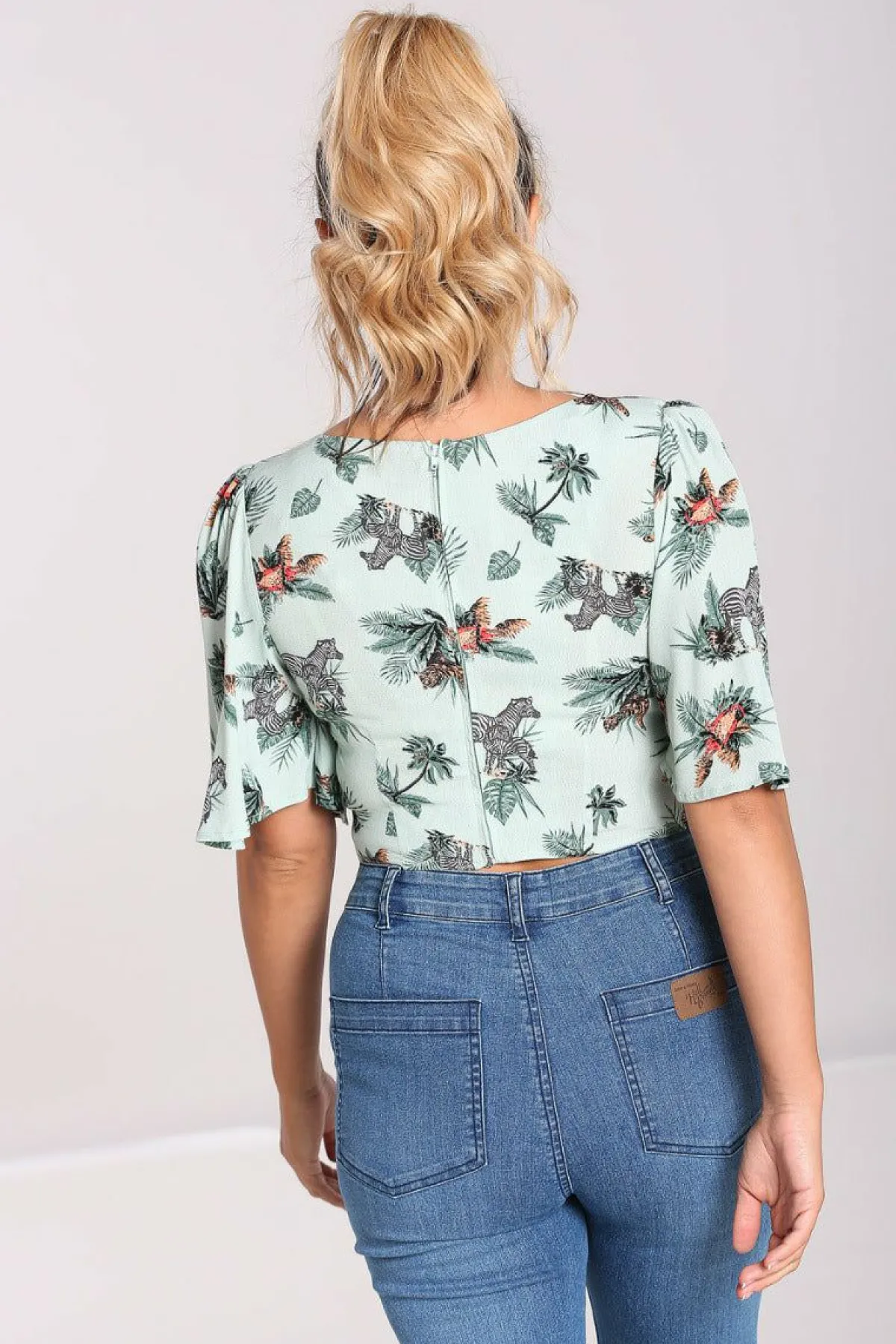 Women Hell Bunny Crop Tops<Sofia Crop Top
