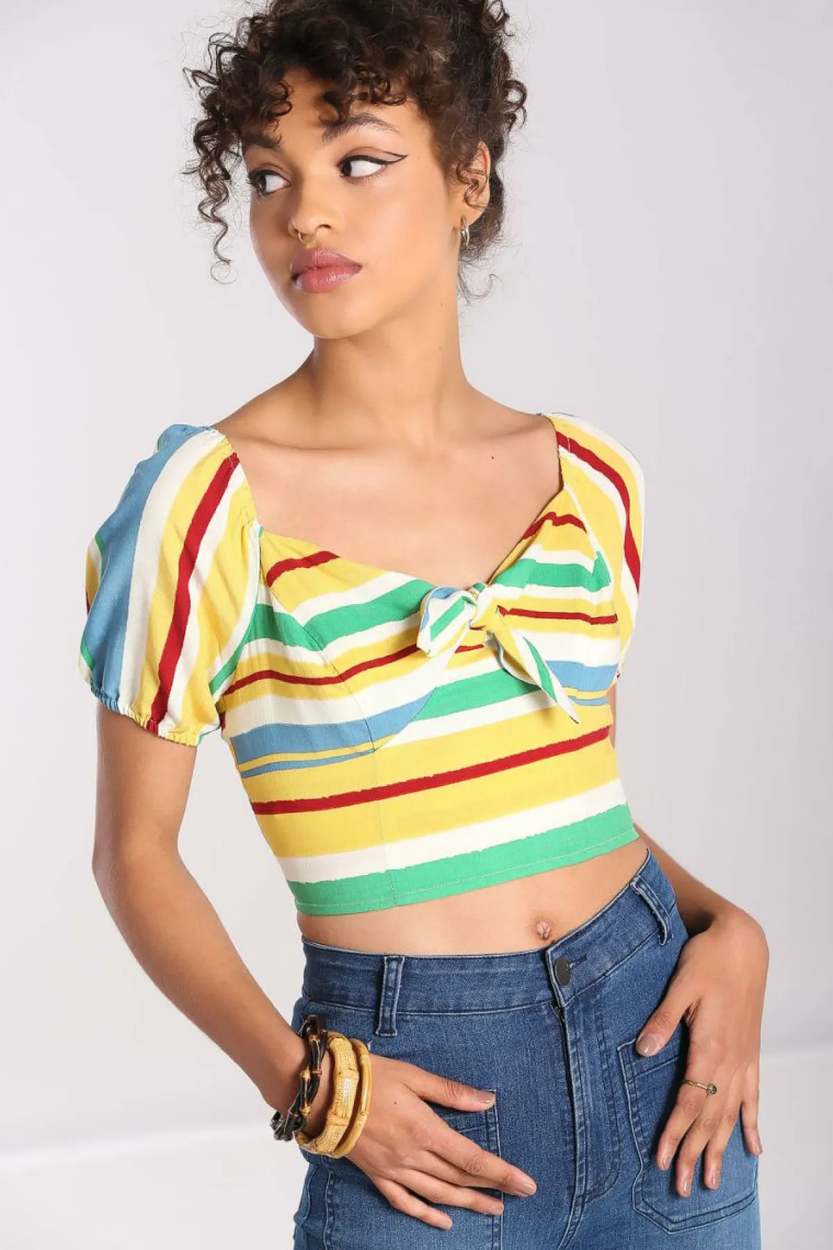 Women Hell Bunny Crop Tops<Solange Crop Top