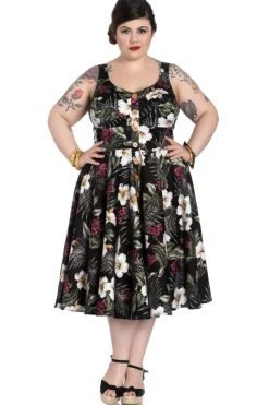 Women Hell Bunny Midi Dresses<Tahiti 50'S Dress