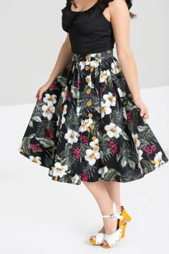 Women Hell Bunny Midi Skirts<Tahiti Skirt