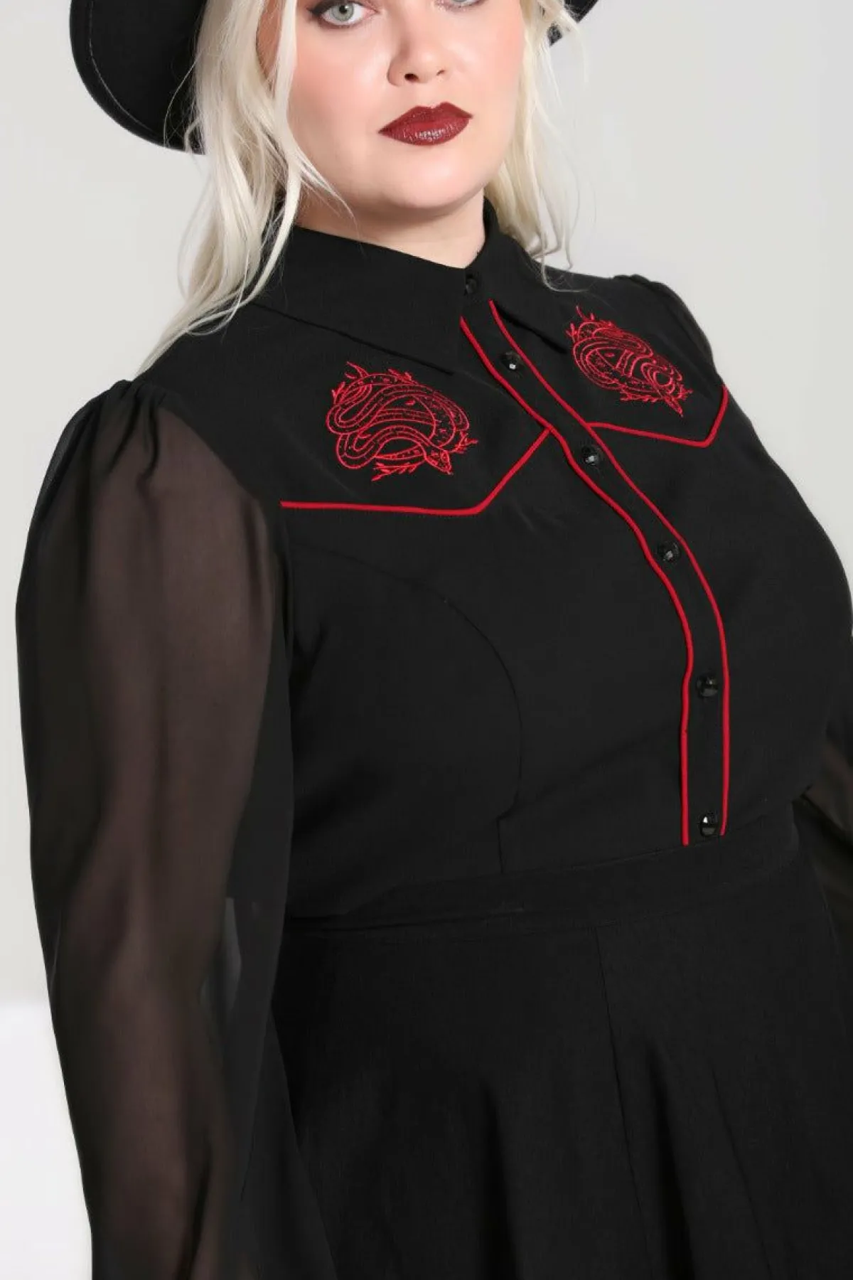 Women Hell Bunny Shirts<Tallulah Shirt
