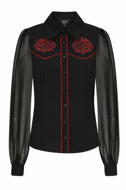 Women Hell Bunny Shirts<Tallulah Shirt