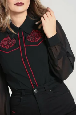 Women Hell Bunny Shirts<Tallulah Shirt