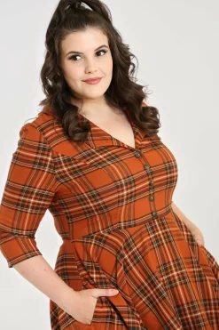 Women Hell Bunny Knee Dresses<Tawny Mid Dress