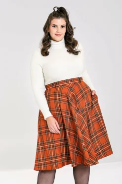 Women Hell Bunny Knee Skirts<Tawny Skirt