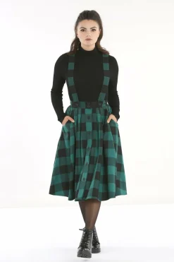 Women Hell Bunny Knee Skirts<Teen Spirit Pinafore Skirt