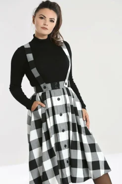 Women Hell Bunny Knee Skirts<Teen Spirit Pinafore Skirt
