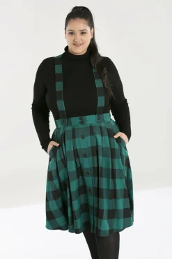 Women Hell Bunny Knee Skirts<Teen Spirit Pinafore Skirt