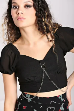 Women Hell Bunny Crop Tops<Tifa Crop Top