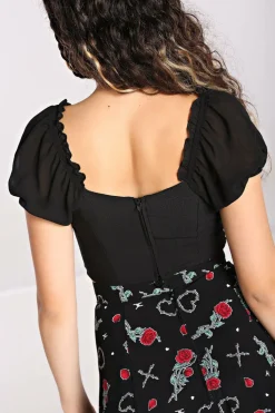Women Hell Bunny Crop Tops<Tifa Crop Top