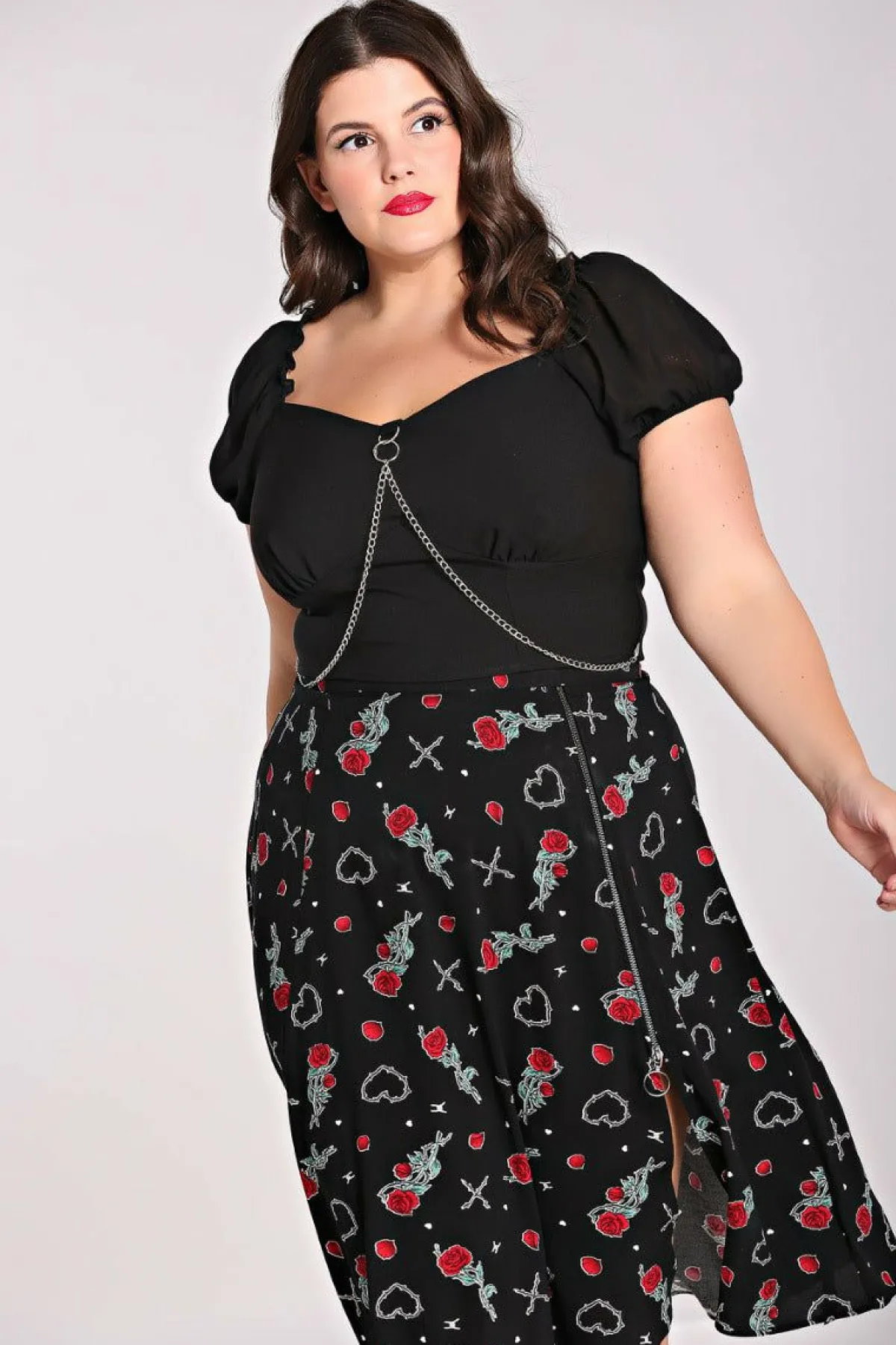 Women Hell Bunny Crop Tops<Tifa Crop Top