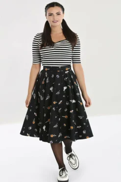 Women Hell Bunny Midi Skirts<Trick Or Treat 50'S Skirt