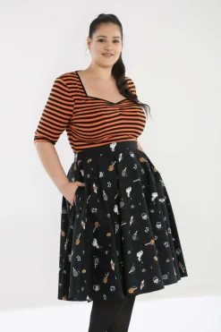 Women Hell Bunny Midi Skirts<Trick Or Treat 50'S Skirt