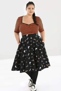 Women Hell Bunny Midi Skirts<Trick Or Treat 50'S Skirt