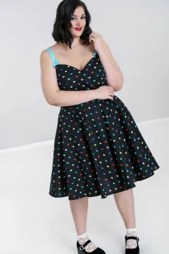 Women Hell Bunny Knee Dresses<True Love Mid Dress