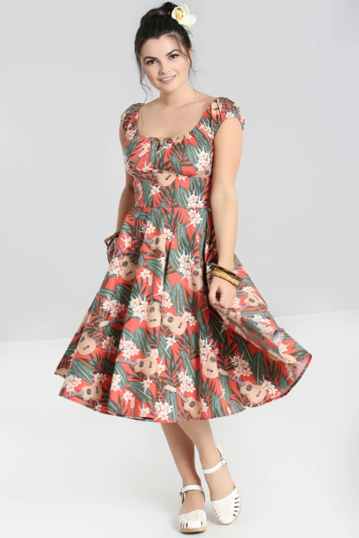 Women Hell Bunny Midi Dresses<Ukulele Dress Sale