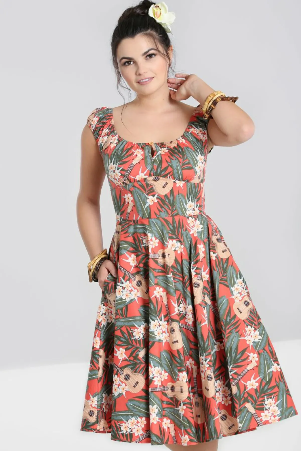 Women Hell Bunny Midi Dresses<Ukulele Dress Sale