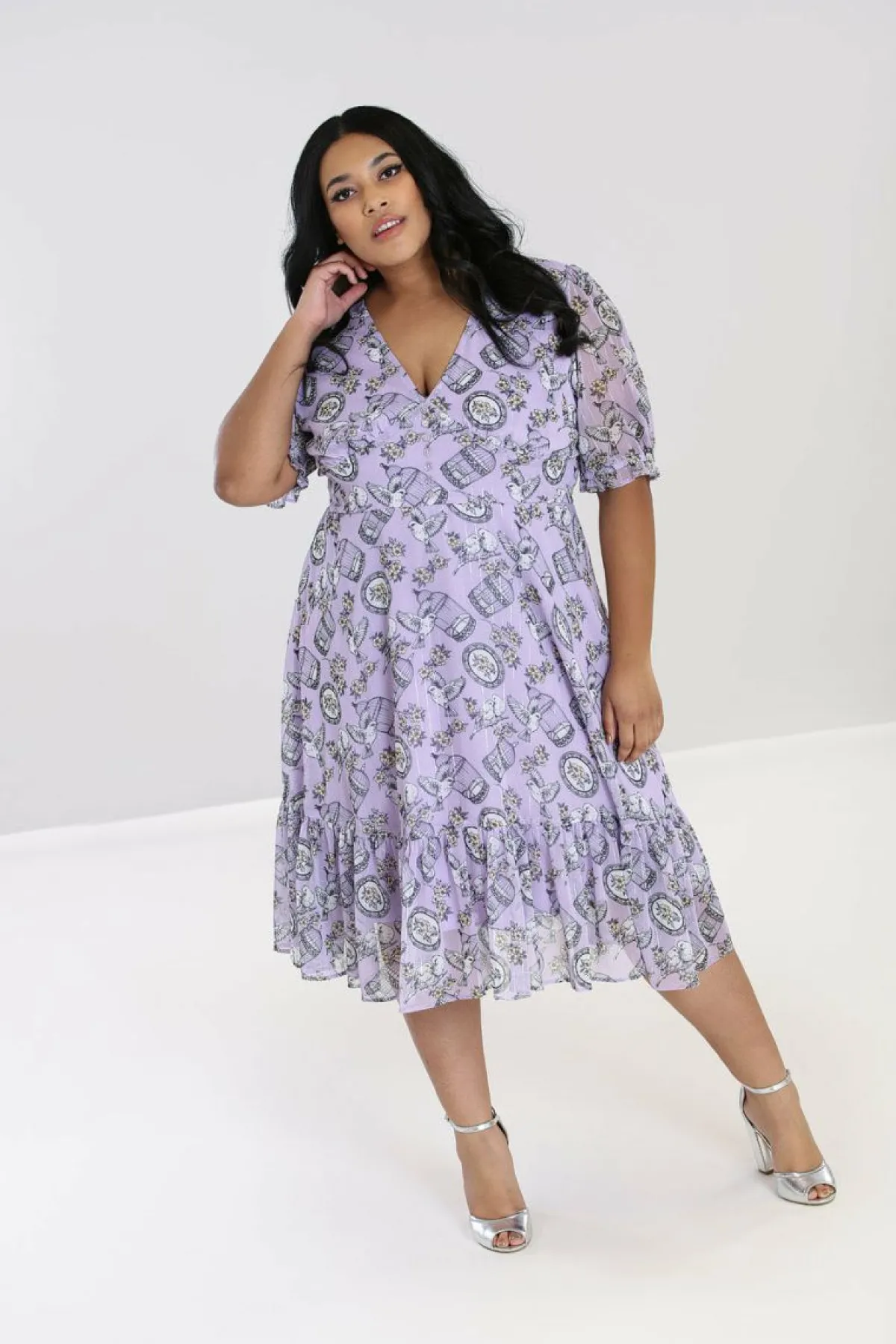 Women Hell Bunny Midi Dresses<Willow Sparrow Dress