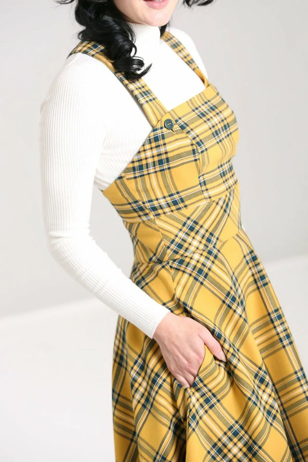Women Hell Bunny Midi Dresses<Wither Pinafore Dress